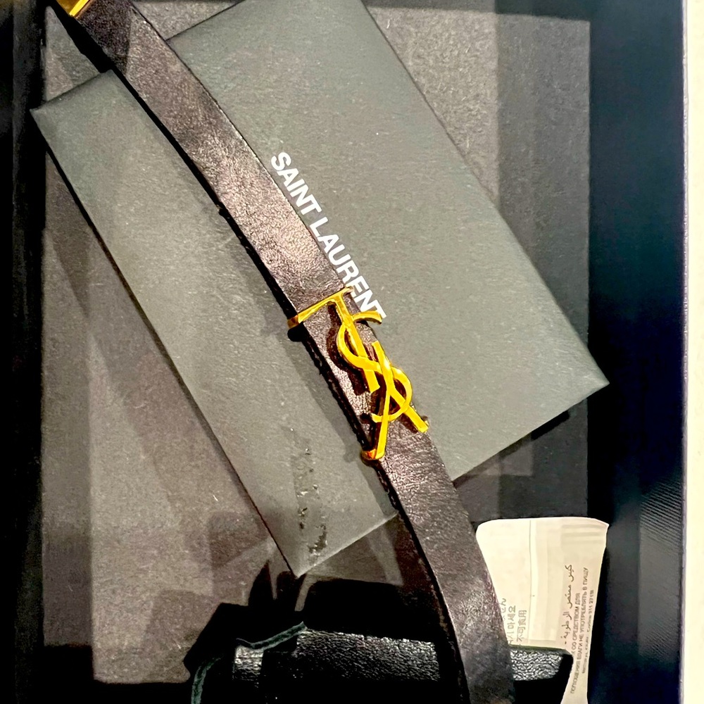 Brand new Opyum Leather Bracelet by ysl.